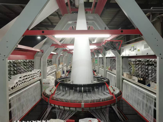 Production of circular woven fabric 